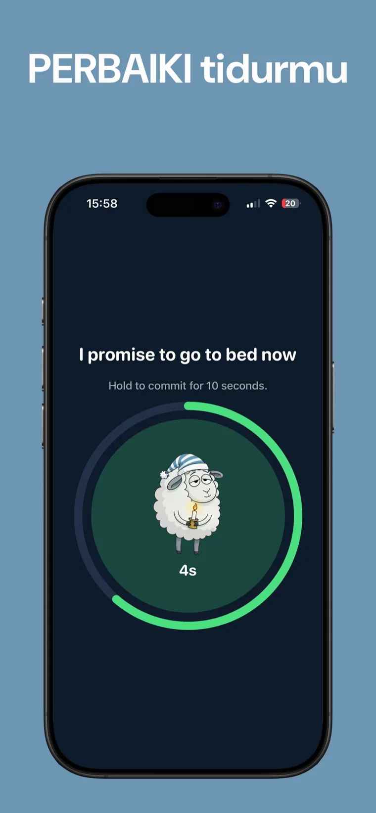 PERBAIKI tidurmu — Pengingat Tidur di iPhone menampilkan layar pengingat malam dan tahan untuk berkomitmen